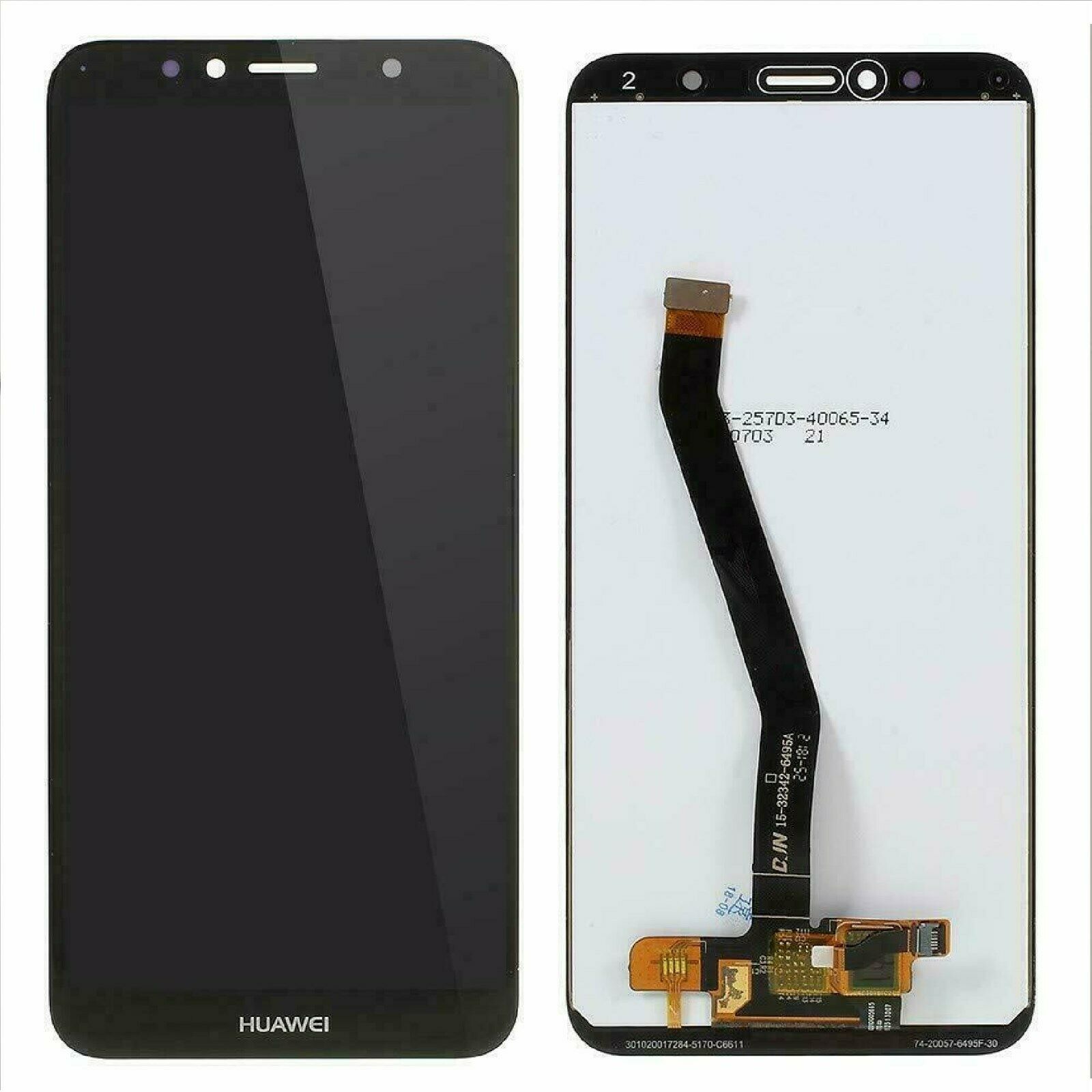COMPATIBILE per HUAWEI Y6 (2018) schermo 5.7 ATU-L11 ATU-L21 ATU-L22 ATU-LX3 Custodia COVER case GEL silicone TPU morbida + PELLICOLA vetro TEMPERATO antiurto antigraffio (Trasparente