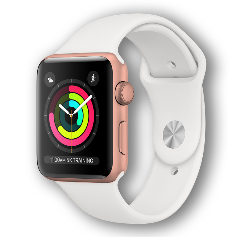 Apple Watch Serie 3 42mm GPS A1859 Rose Gold Cinturino Bianco Usato Grado A  – Mr. Cartridge