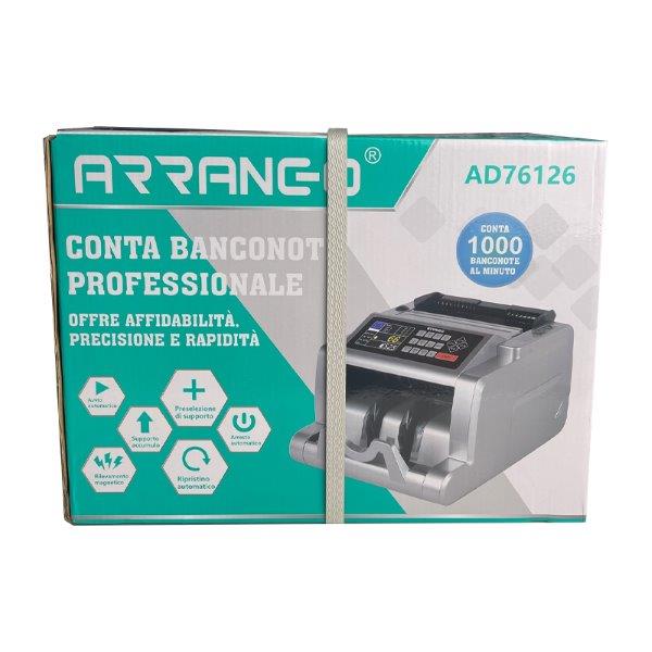 Conta Banconote Professionale Arrango AD76126 Rilevatore soldi 1000  pezzi/min