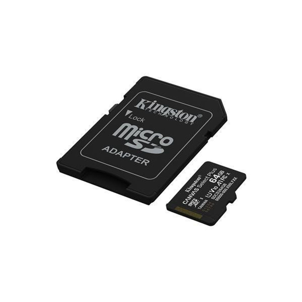 Kingston Memory Micro SD SDCS3/64GB C10 150MB/s A1 + Adattatore