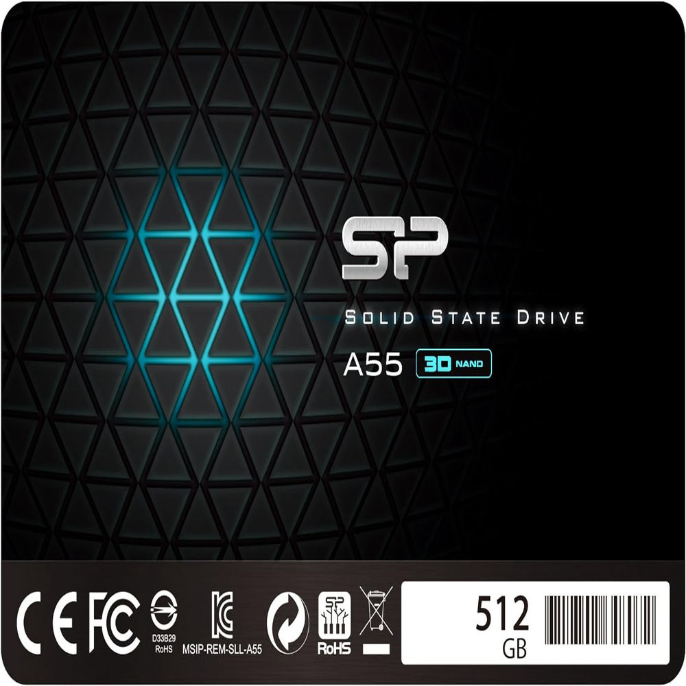 SSD SP Silicon Power A55 3D NAND 512GB 15X 2.5'' SLC Cache SATA 3