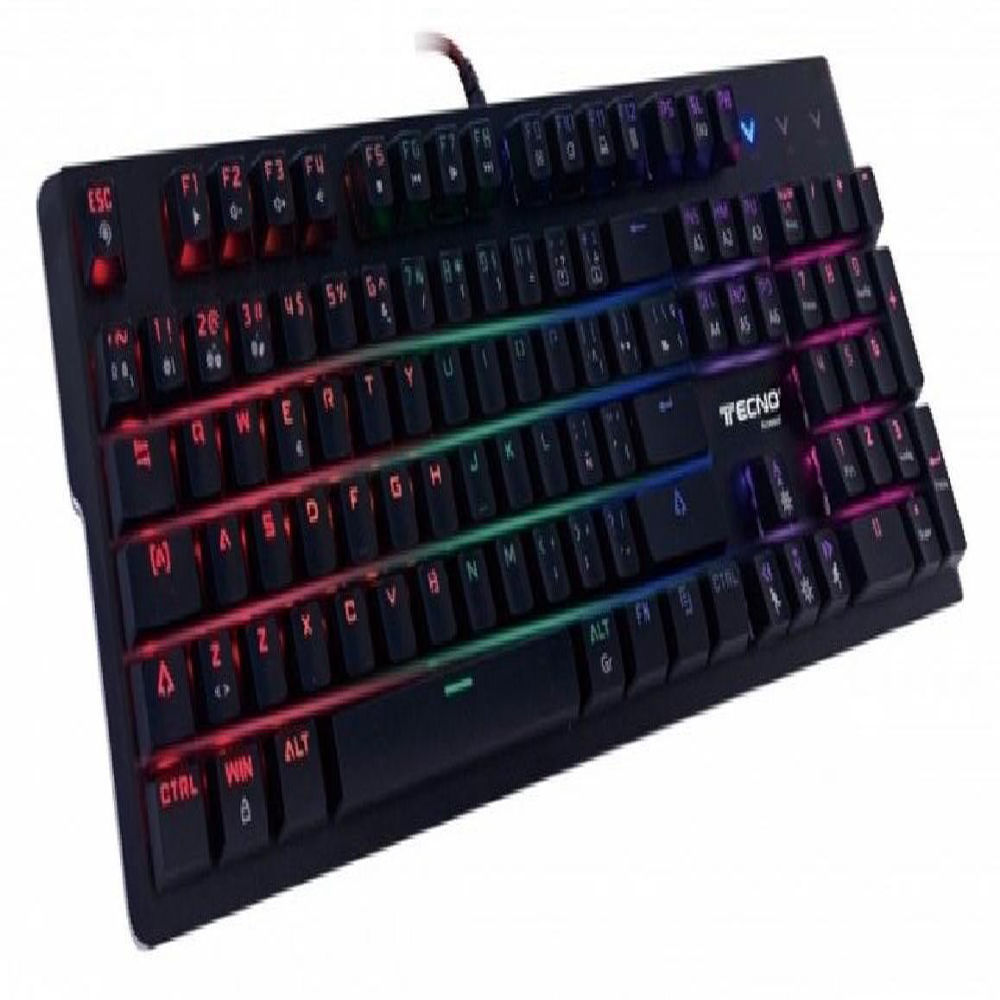 Tastiera Gaming Tecno TC-PG541 Meccanica Nero - Tasti Retroilluminati RGB