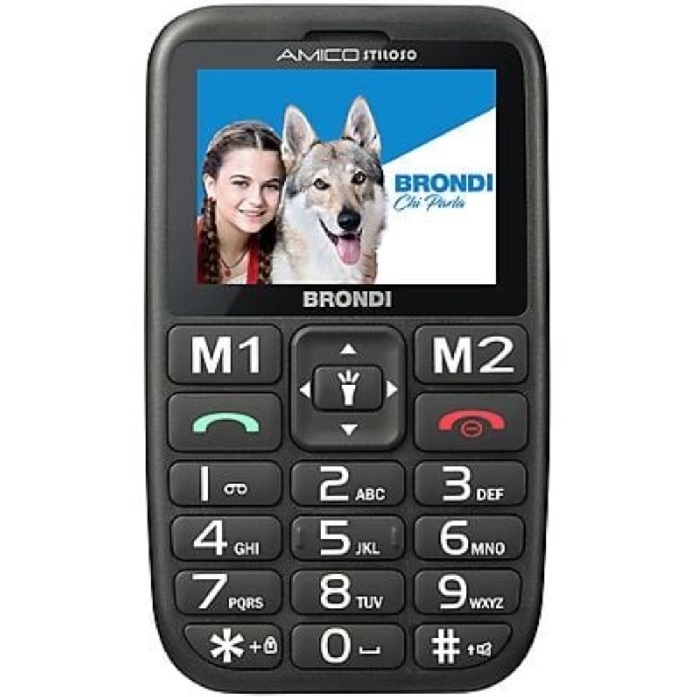 Telefono Cellulare Brondi Amico Stiloso Colore Nero Nuovo