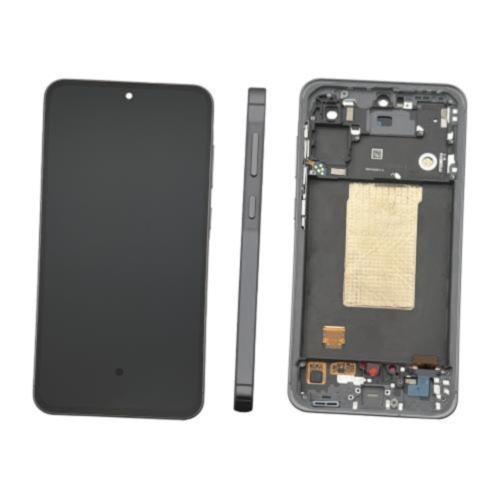 Display Originale per Samsung A56 5G A566 Nero Lcd Touch + Frame (Assemblato)
