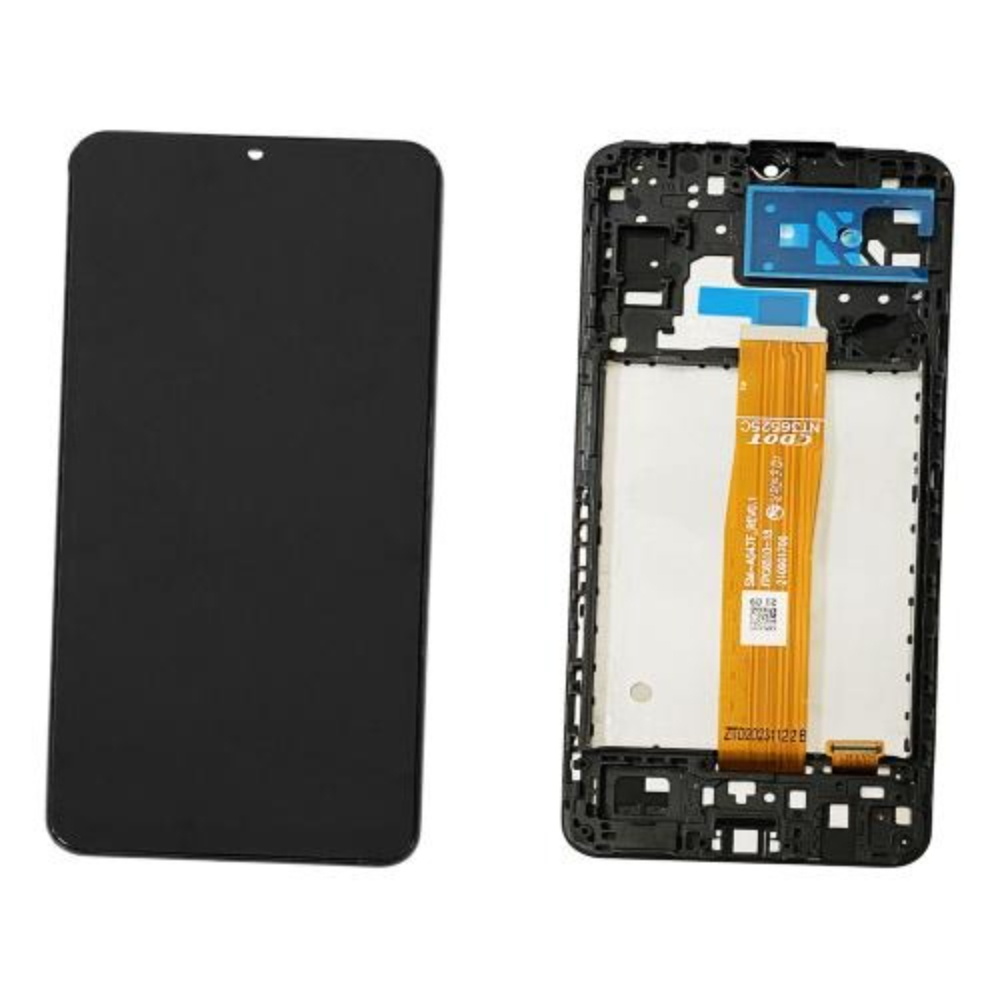 Display per Samsung A04S A047 Nero Lcd + Frame (Flat SM-A047F REV0.1) - OEM