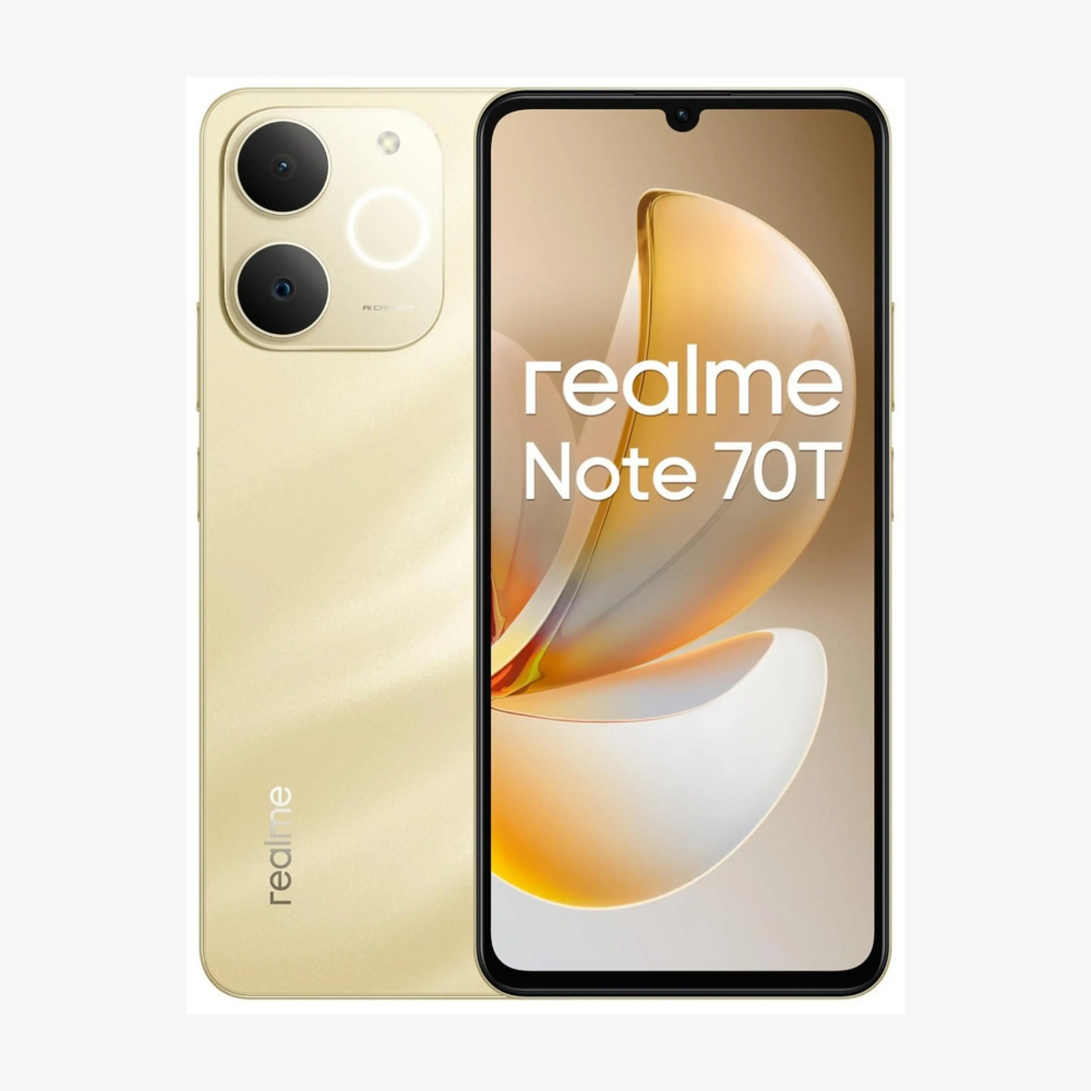 Realme Note 70T 4+256gb Gold 6.74'' DS Smartphone Nuovo